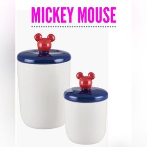 Disney Bon Voyage 2-Piece Ceramic Jar Set ✨ Mickey Mouse